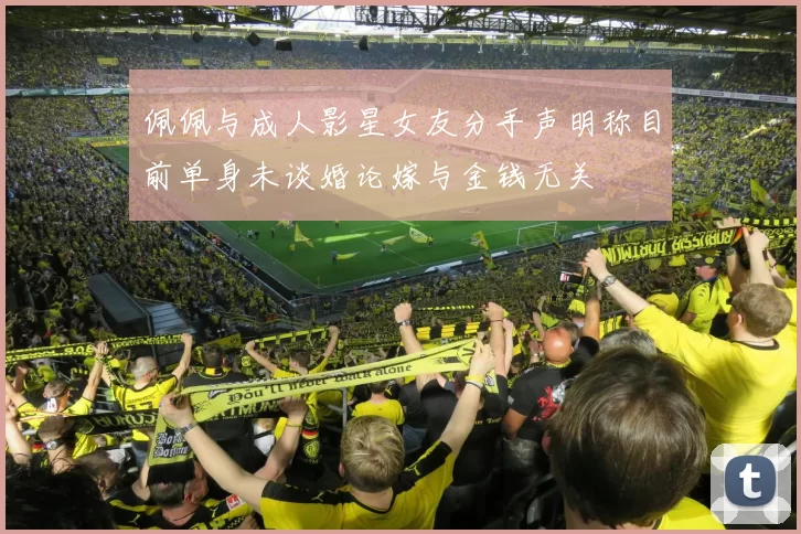 佩佩与成人影星女友分手声明称目前单身未谈婚论嫁与金钱无关